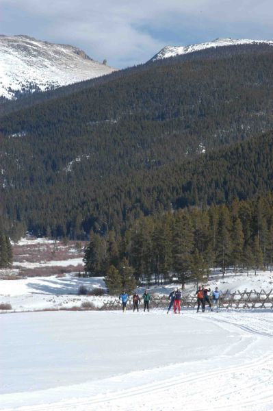 Looking down Pole Creek at Snow Mountain Ranch